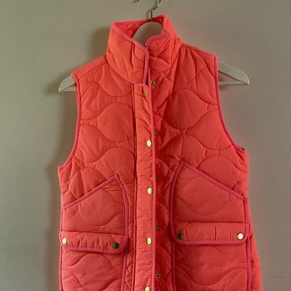 J. Crew Jackets & Blazers - J.Crew Down Vest, Size S, Neon Peach, NWT.
